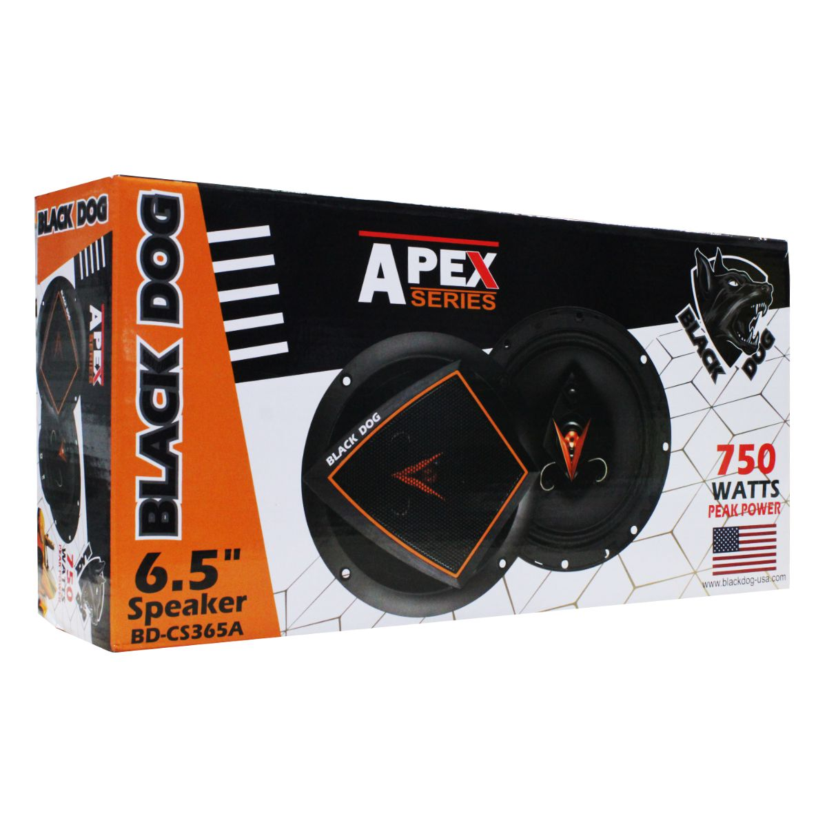 Black Dog Apex Series 6.5" Car Speaker- 750w