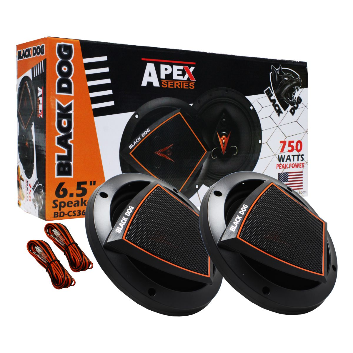 Black Dog Apex Series 6.5" Car Speaker- 750w