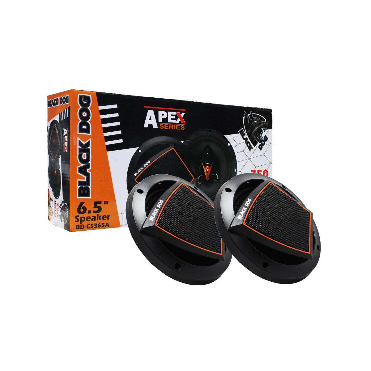 Black Dog Apex Series 6.5" Car Speaker- 750w