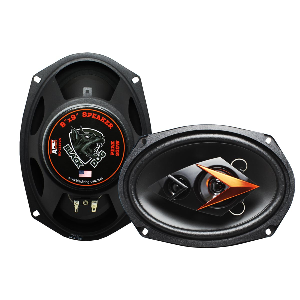 Black Dog Apex Series 6” x 9" Car Speaker- 900W