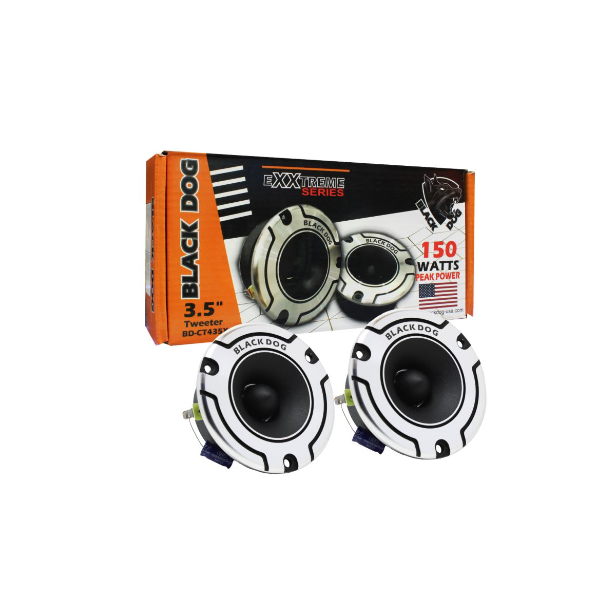 Black Dog 3.5" Car Tweeter-150w