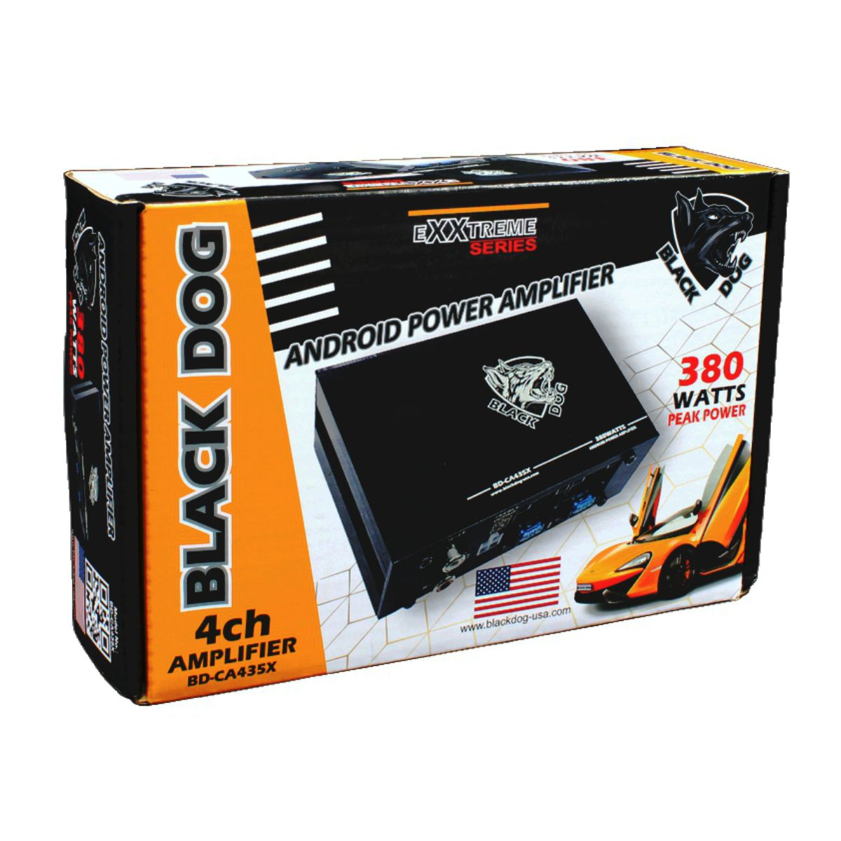Black Dog 4 Channel 380W Android Power Amplifier