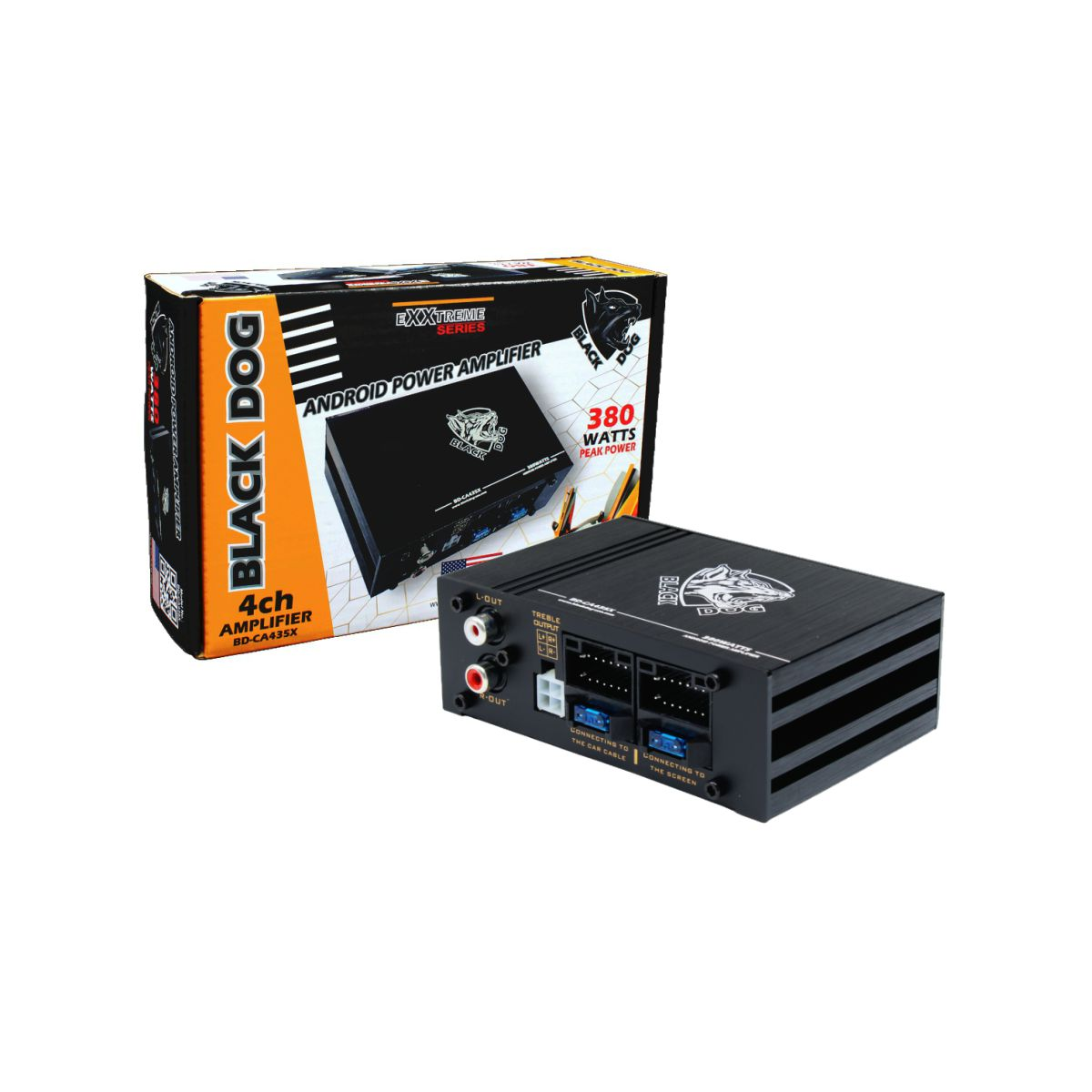 Black Dog 4 Channel 380W Android Power Amplifier