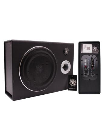 Black Dog 8" 600w Built-In Amplifier and Woofer- Slim