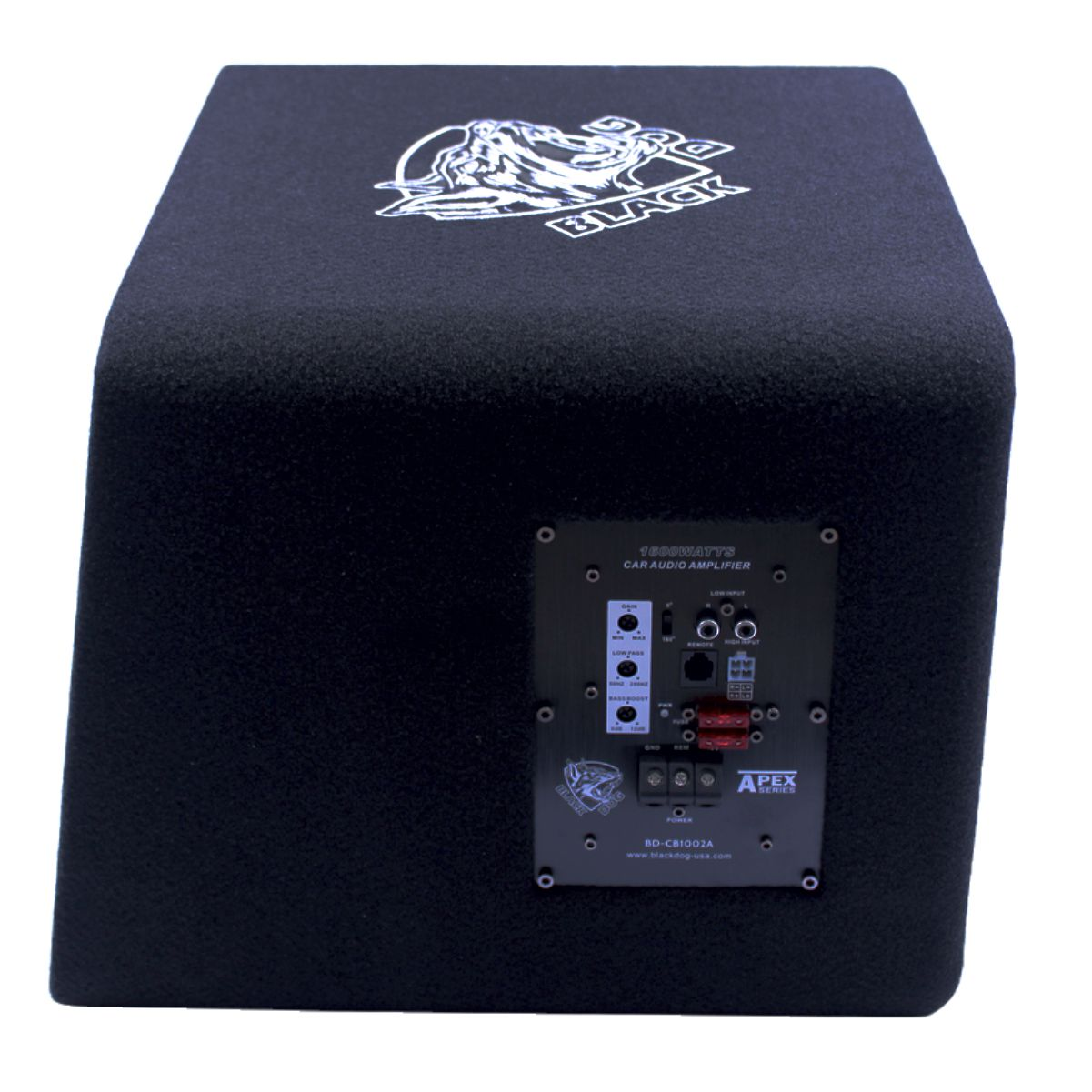 Black Dog APEX 10" 1600w Built- In Amplifier and Woofer