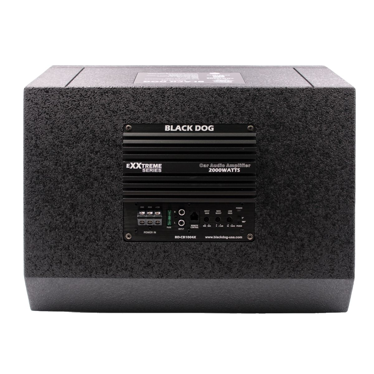 Black Dog 10" 2000w Built-In Amplifier and Woofer