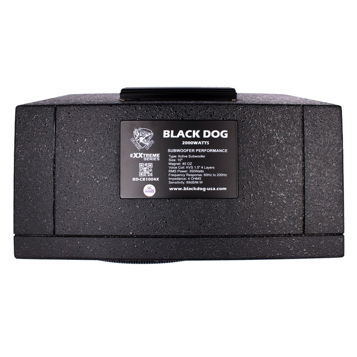 Black Dog 10" 2000w Built-In Amplifier and Woofer