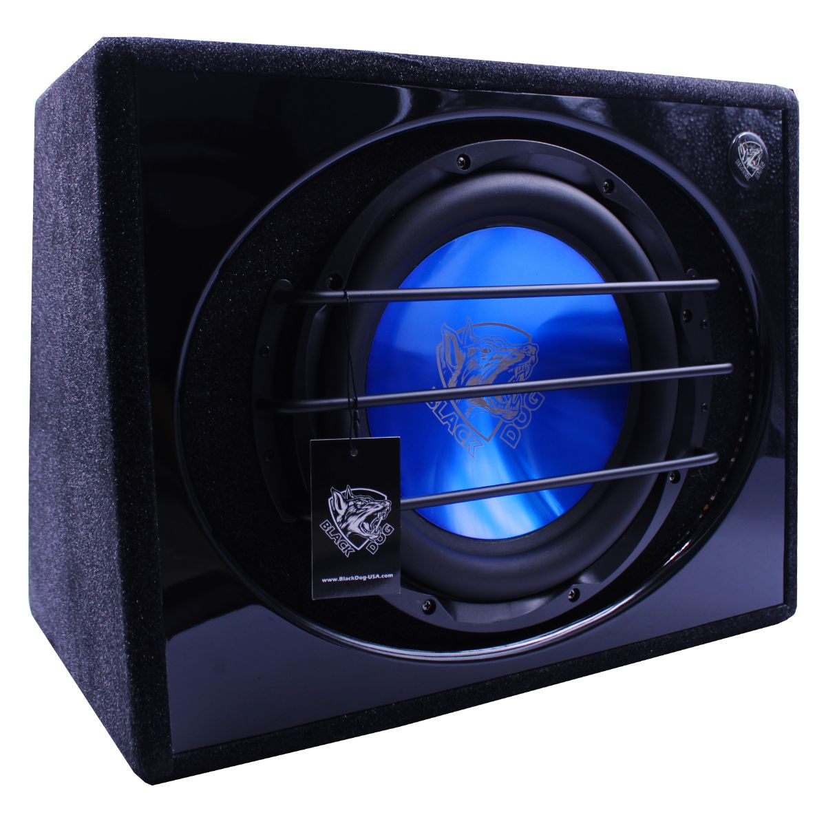 Black Dog 12" 1500w Built- In Amplifier and Woofer with Lights