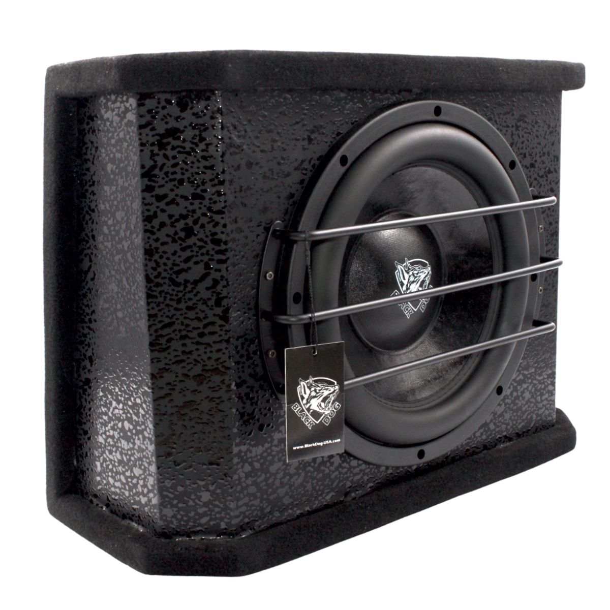 Blalck Dog 12" 1600w Built-In Amplifier and Woofer- Slim