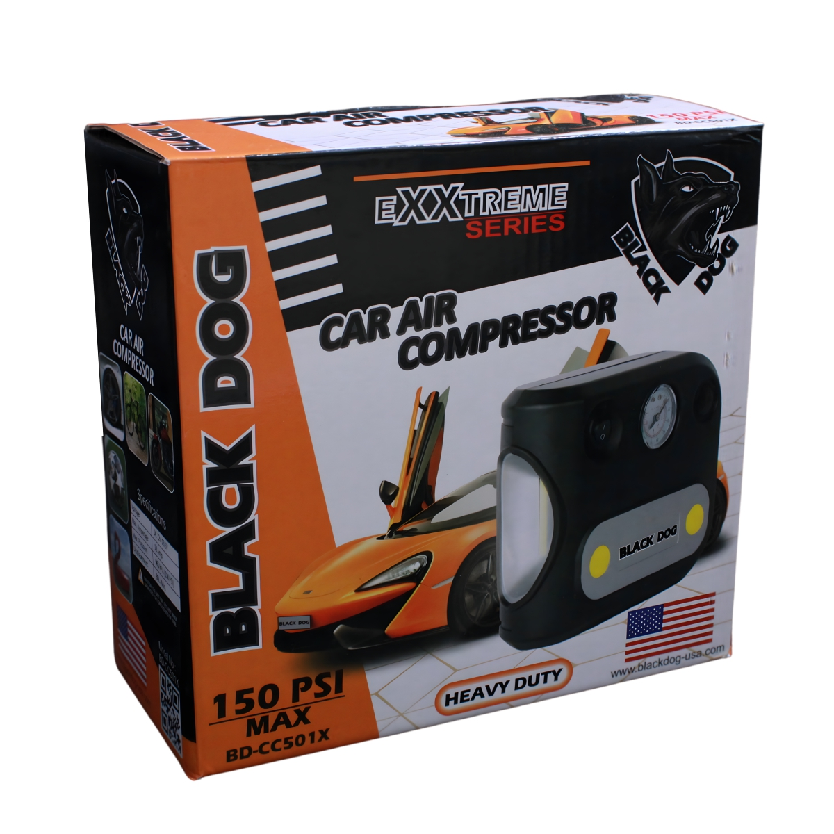 Black Dog Car Air Compressor- Exxtreme Series