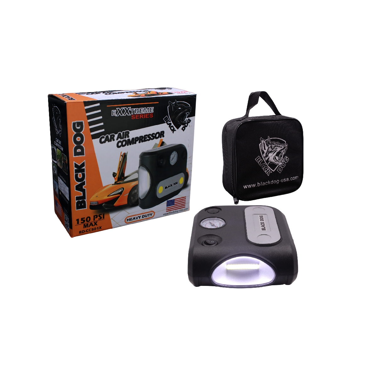 Black Dog Car Air Compressor- Exxtreme Series