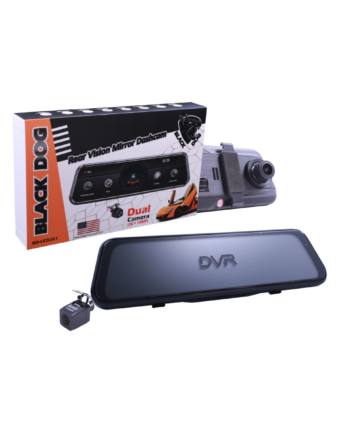 Black Dog Rear Vision Mirror Dash Camera