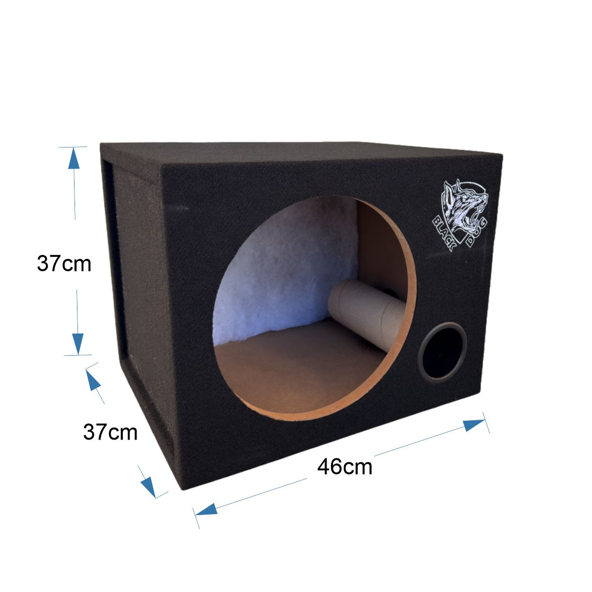 Black Dog 12" Woofer Box- Round Port