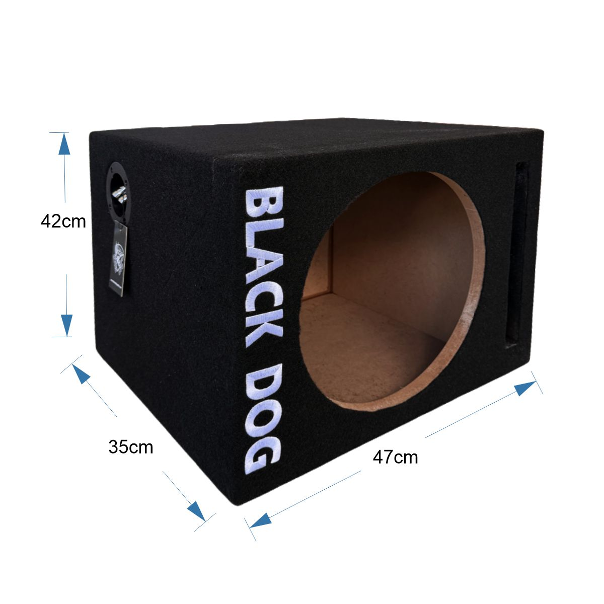 Black Dog 12" SPL Woofer Box- Straight Port