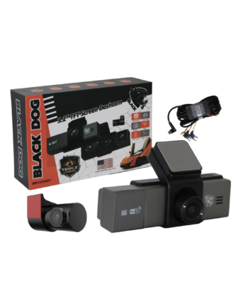 Black Dog Triple Camera WiFi Dash Camera