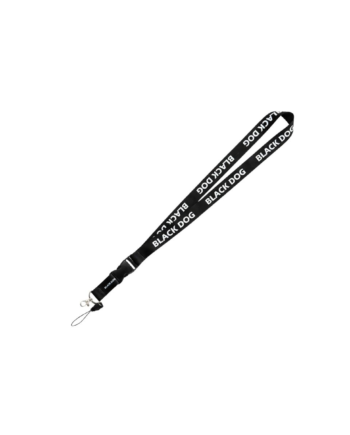 Black Dog Keychain Lanyard