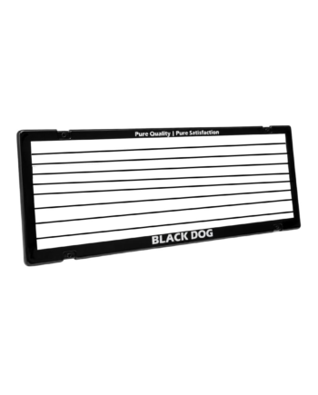 Black Dog Number Plate Cover