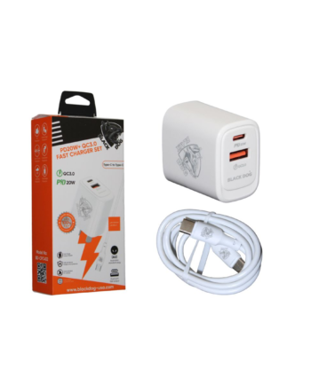 Black Dog Charger Adaptor with Type C to Type C Wire