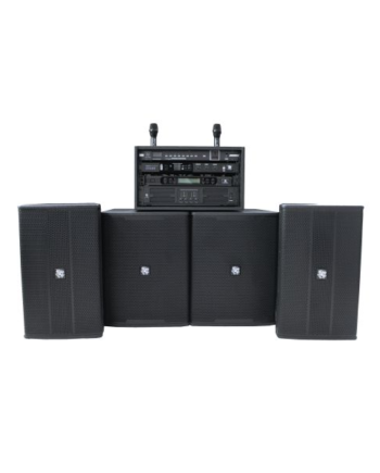 12" PA Speakers + 15" Passive Woofer- Pair with Digital Amplifier- 10,400w