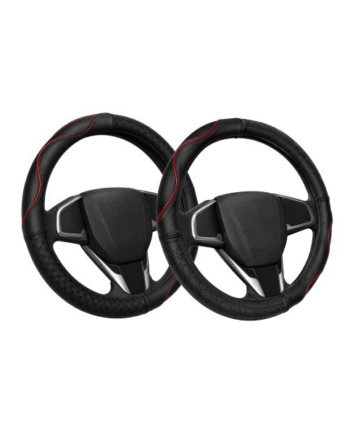 Black Dog Premium Leather Steering Wheel Cover