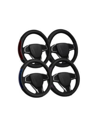 Black Dog Premium Leather Steering Wheel Cover